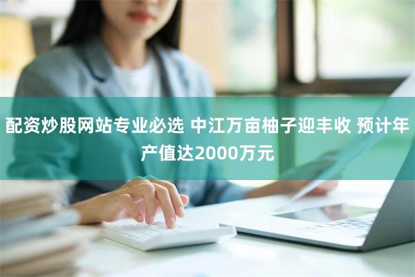 配资炒股网站专业必选 中江万亩柚子迎丰收 预计年产值达2000万元