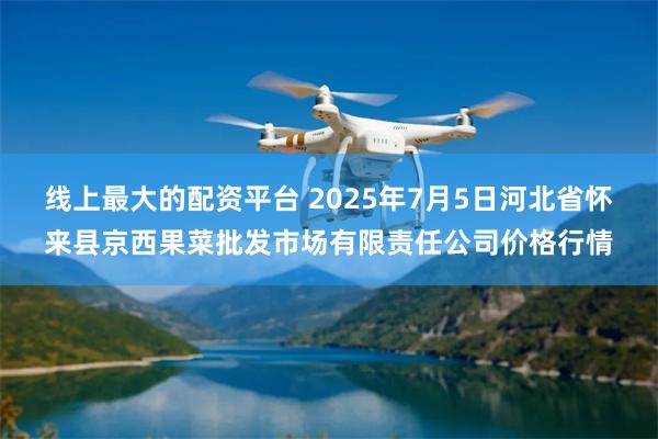 线上最大的配资平台 2025年7月5日河北省怀来县京西果菜批发市场有限责任公司价格行情